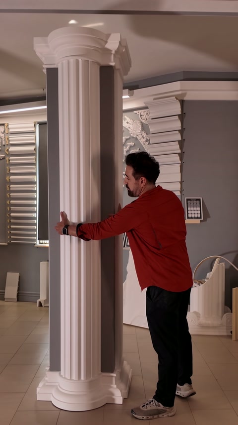 Yivli gövde, yuvarlak başlık geçişiyle birlikte inceleniyor