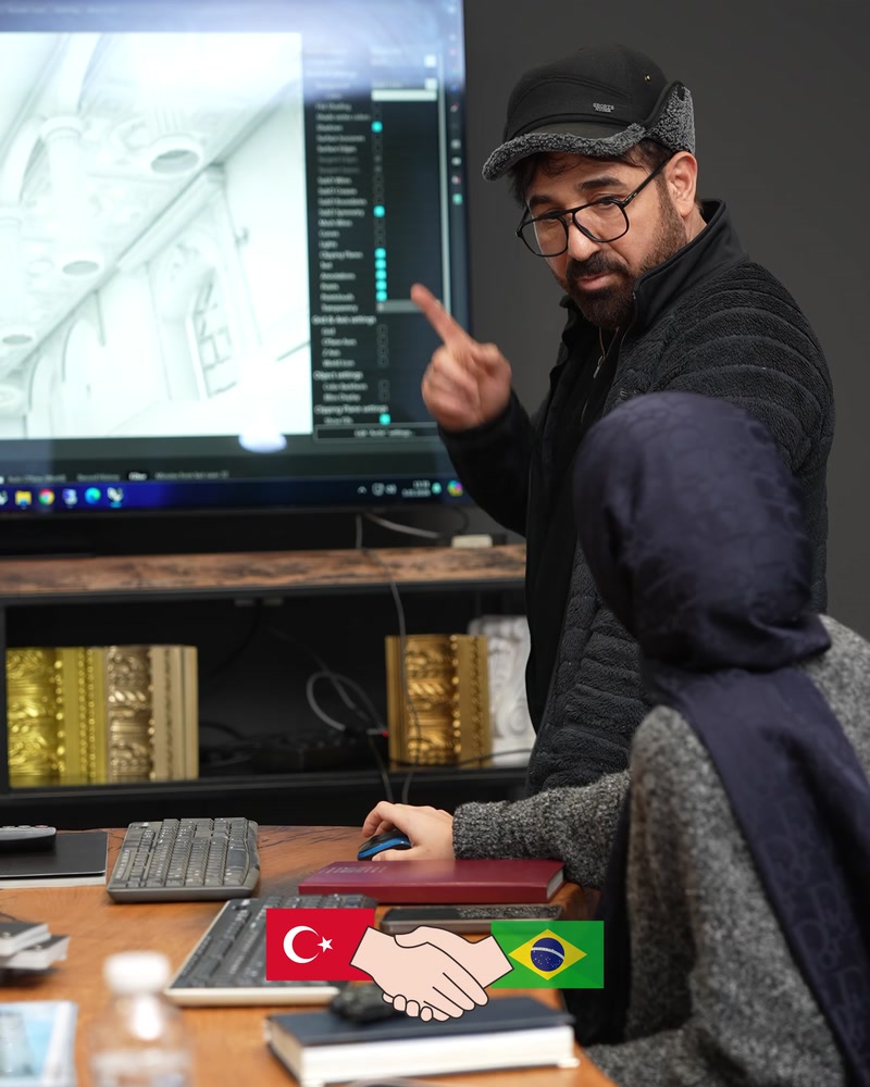Dijital proje çizimi üretim öncesinde ekranda inceleniyor