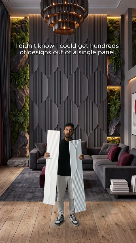 Tek Panelle Yüzlerce Farklı Duvar Tasarımı
