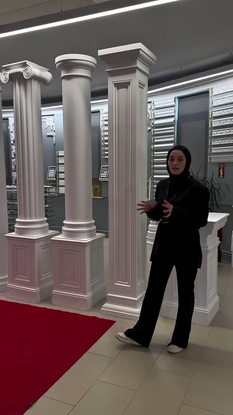 Poliüretan Sütunlardan Özel Sehpa Tasarımları