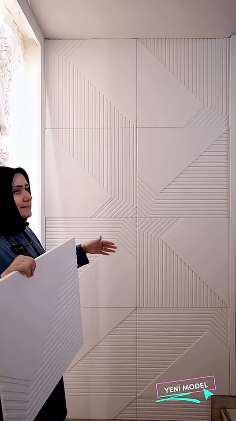 Polure Poliüretan 3D Desenli Paneller ile Dekoratif Duvar Çözümleri
