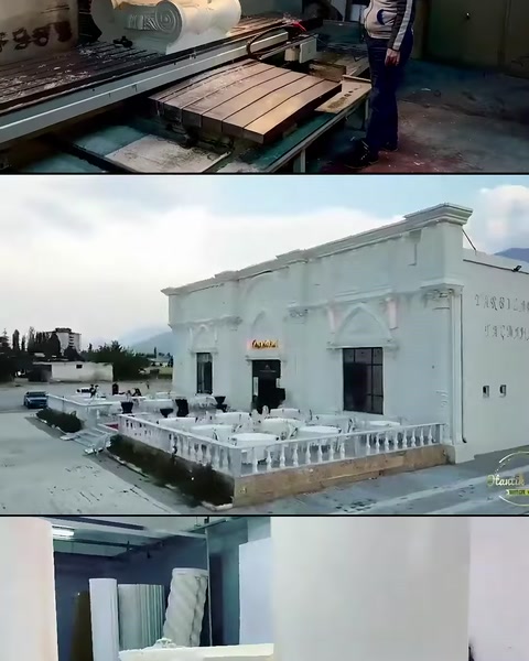 İşleme tezgâhı, köşe cephe görünümü ve ürün stokları görülüyor