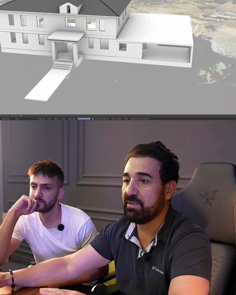 Villa kütlesinin farklı açıdan hazırlanmış mimari tasarımı