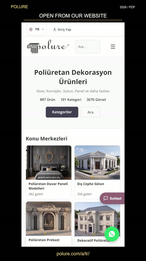 Polure 2026 PDF Kataloğu: Mobil, Masaüstü ve Dekorasyon Modelleri