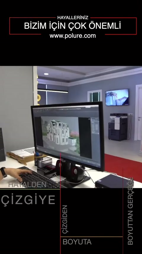 Poliüretan 3D Villa Tasarımı, Özel Üretim ve Dekoratif Ürün Montajı