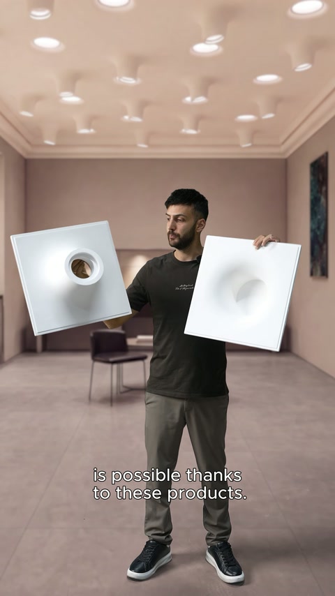 Sunucu kare panellerdeki içe ve dışa kavisli formları karşılaştırıyor