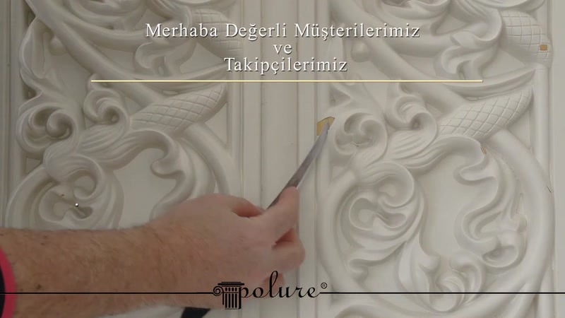 Poliüretan seperatör kaplama süsleme poliüretan söve boya kalitesi — 0:04
