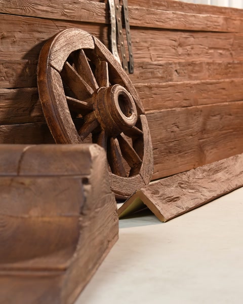 Tekerlek dekoru farklı açıdan yakın çekim