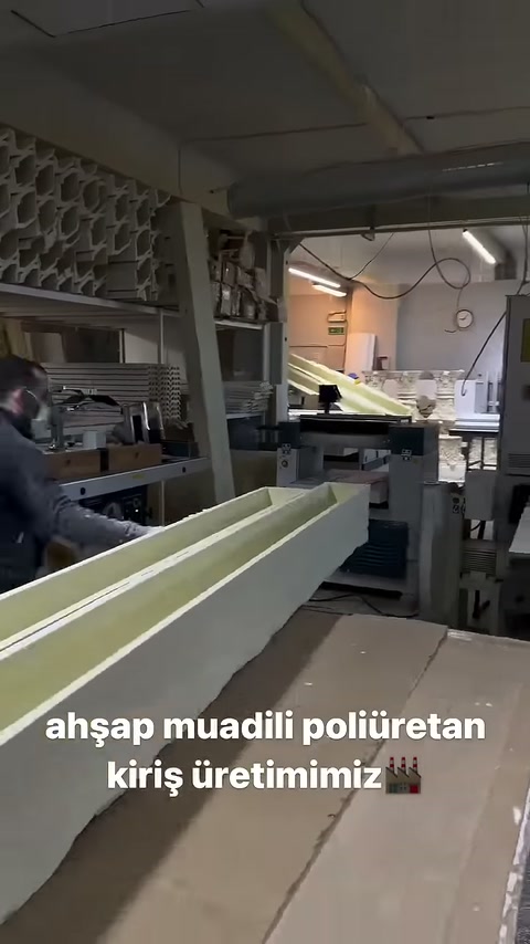 Poliüretan Kiriş İmalatı: Ahşap Dokulu Mertek ve Kütük Modelleri