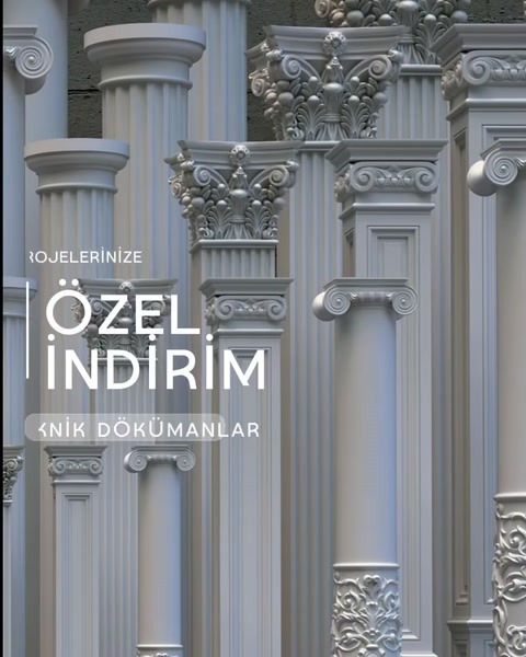 Poliüretan Sütun Modelleri, İmalatı ve Dekoratif Uygulamaları